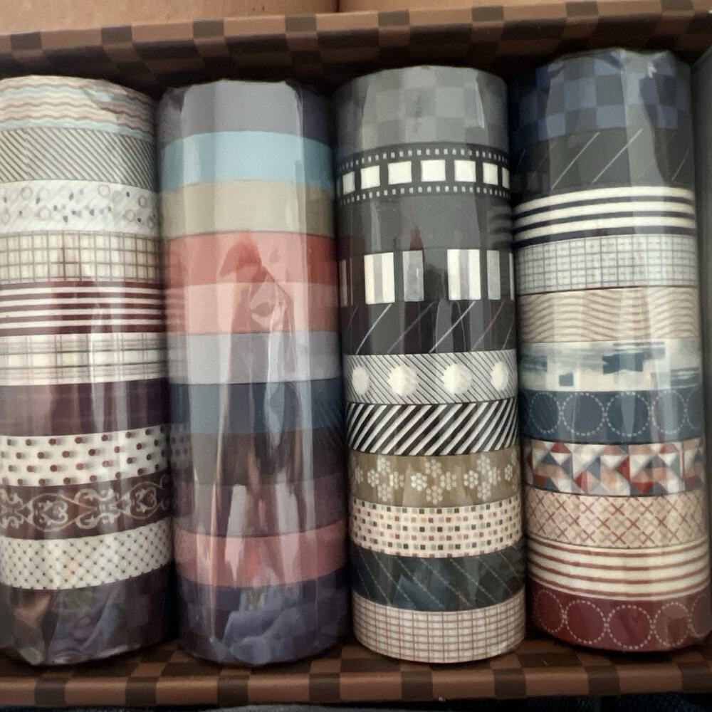 Washi Tape 44 Rolls - Minimal Geometric designs NEW - Picture 2 of 4